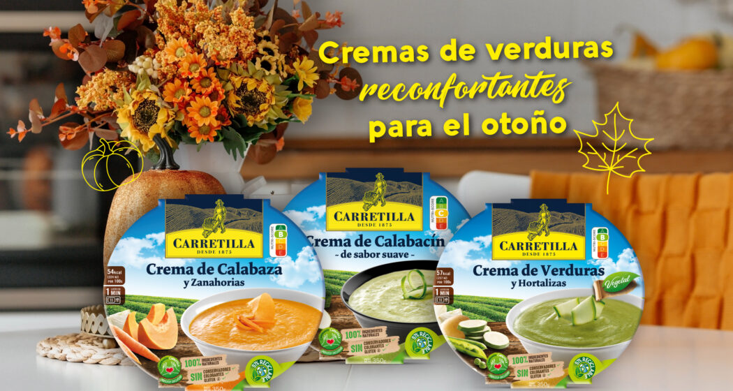 cremas de verduras listas para comer