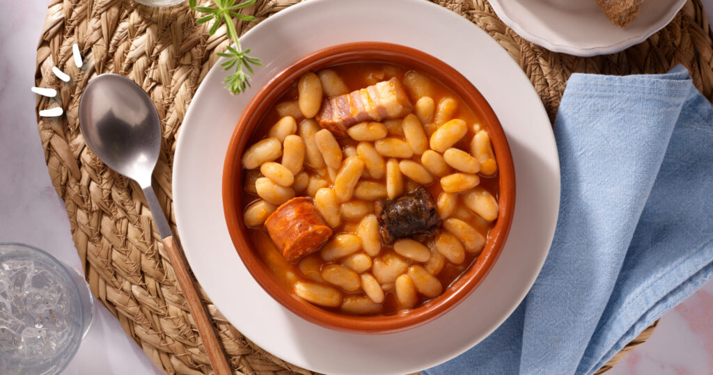 fabada asturiana de calidad y lista para comer