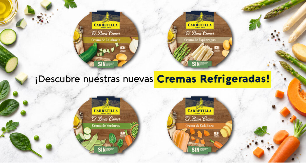 nuevas cremas refrigeradas Carretilla listas para comer