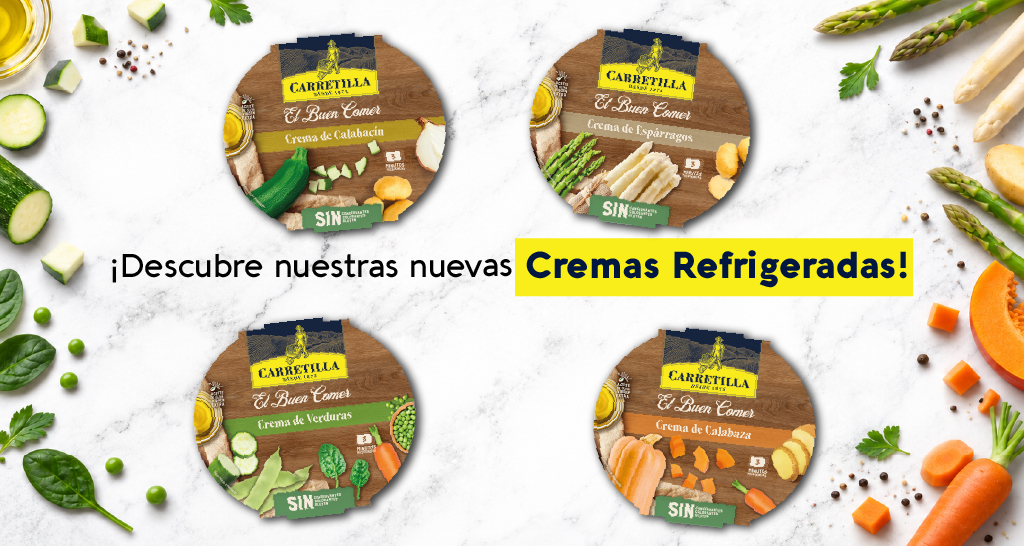 nuevas cremas refrigeradas Carretilla listas para comer